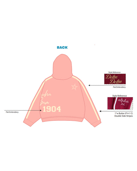 H3G-0836 - Chapman University - Alpha Gamma Delta - Hoodie