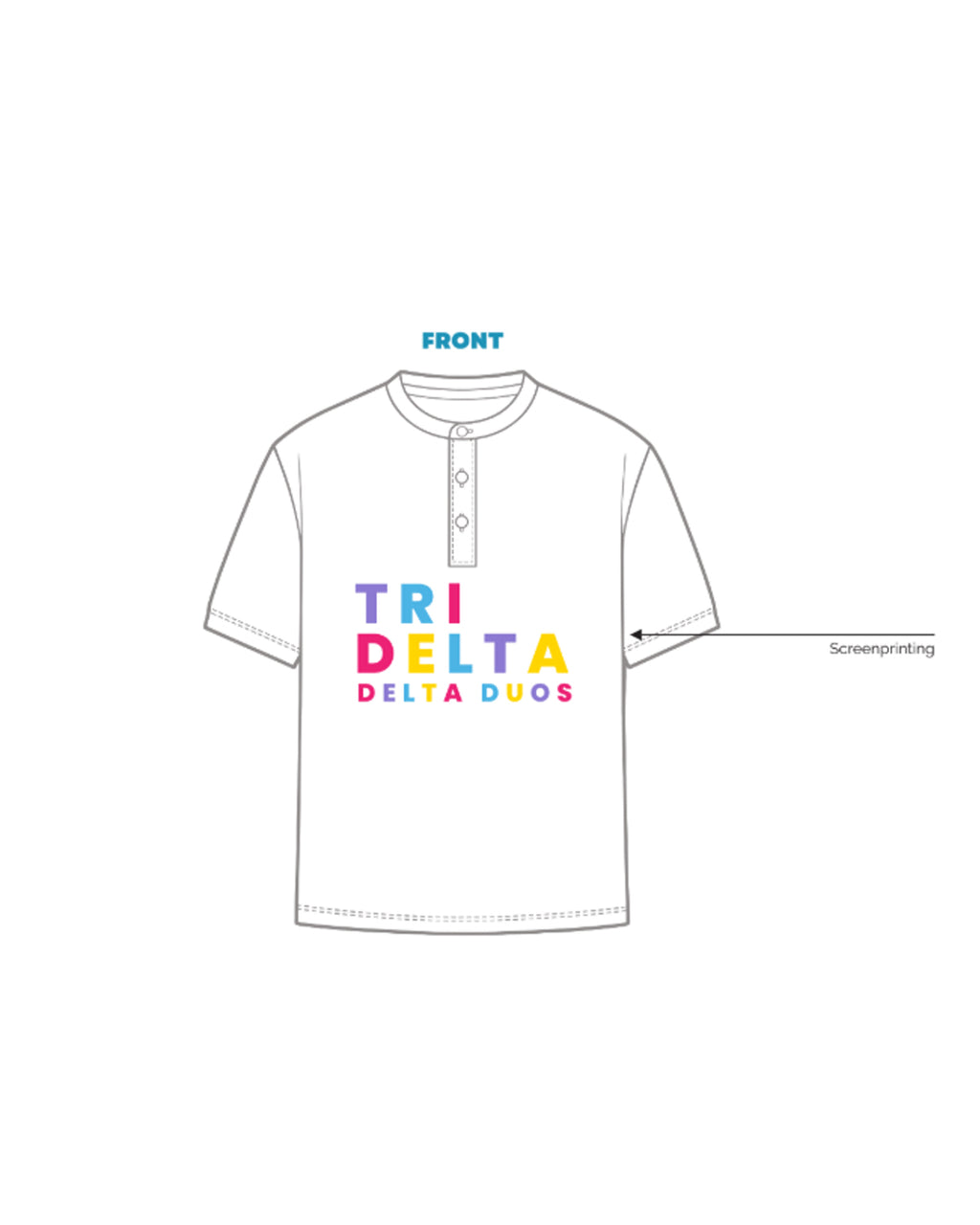 H3G-1518 Ohio State University x Tri Delt x Tee