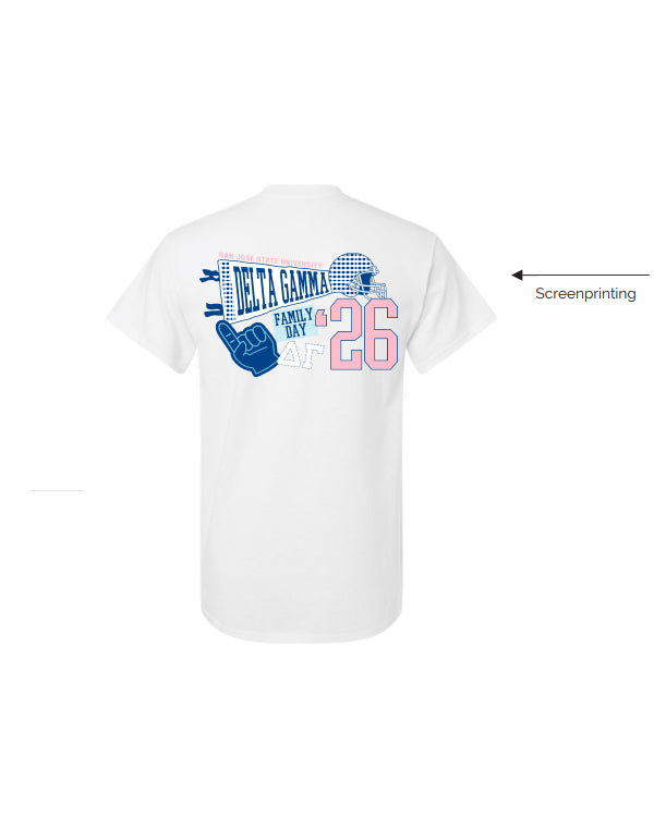 H3G-2600 - San Jose State University - Delta Gamma - T-SHIRT - GILDAN 2000