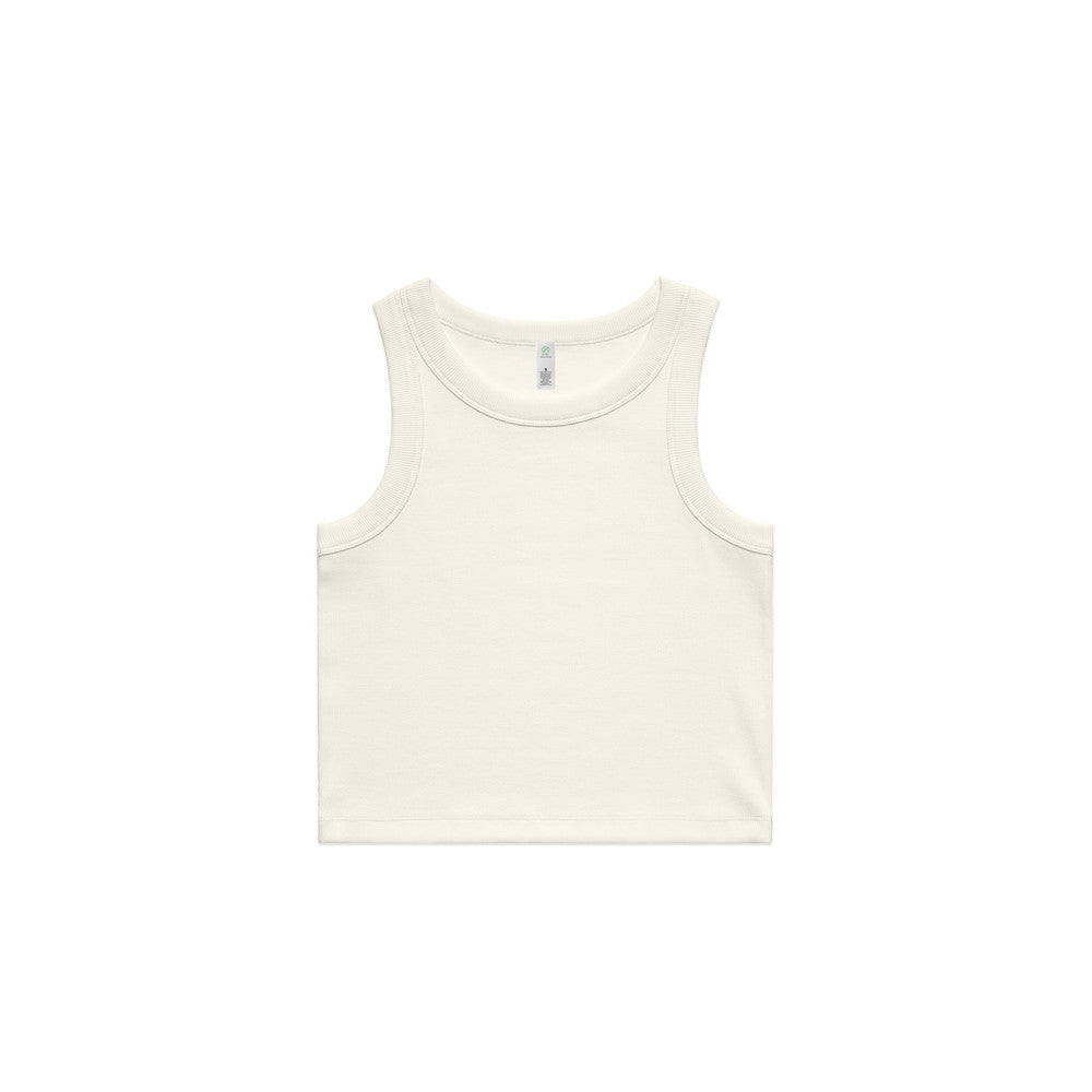 Wo's Organic Rib Crop Tank 4064G