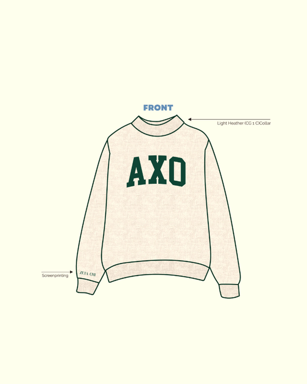 H3G-2430 - Muhlenberg College - Alpha Chi Omega - Hoodie