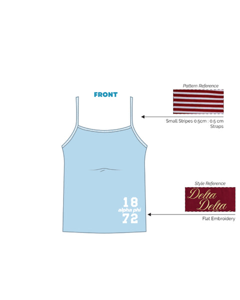 H3G-0939 - West Virginia University - Alpha Phi - STRAPPY TANK