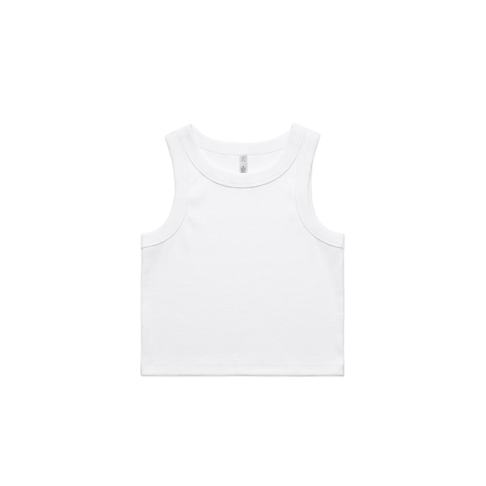 Wo's Organic Rib Crop Tank 4064G