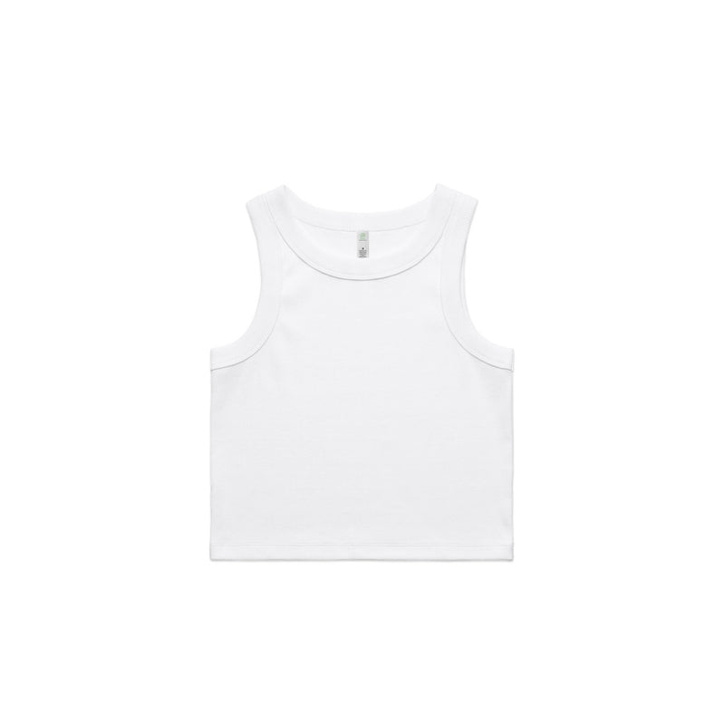 Wo's Organic Rib Crop Tank 4064G