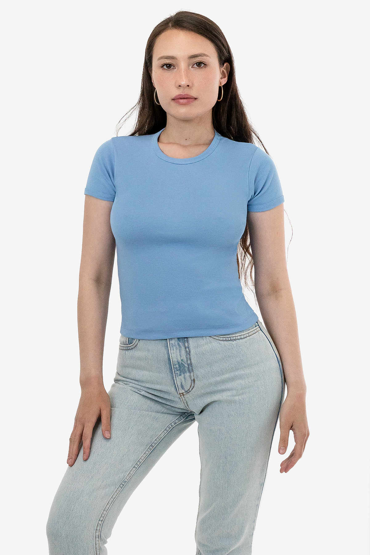 Los Angeles Apparel - Original Baby Rib Tee - 43005