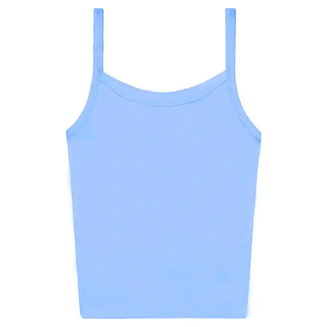 Los Angeles Apparel Baby Rib Spaghetti Tank