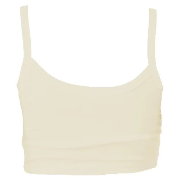 Los Angeles Apparel Baby Rib Spaghetti Crop Tank