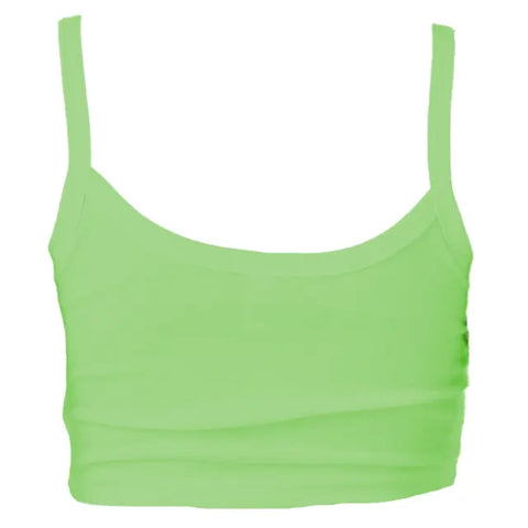 Los Angeles Apparel Baby Rib Spaghetti Crop Tank