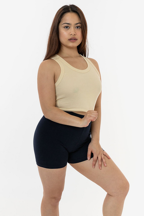 4328 Sporty Baby Rib Crop Tank