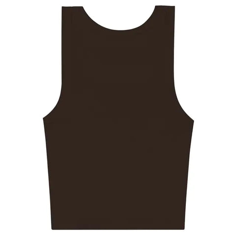Los Angeles Apparel Sporty Baby Rib Crop Tank