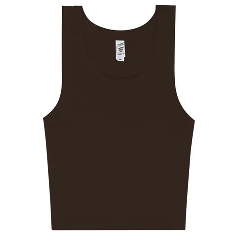 Los Angeles Apparel Sporty Baby Rib Crop Tank