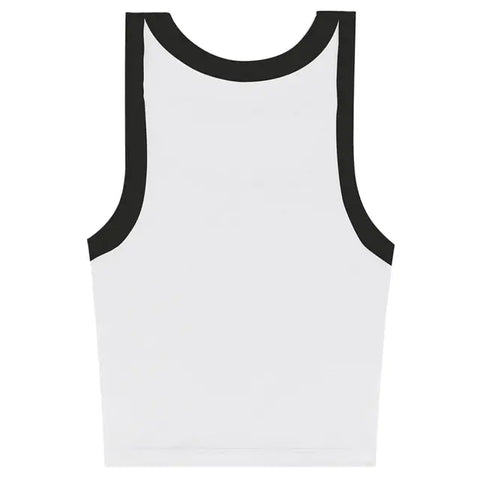 Los Angeles Apparel Sporty Baby Rib Crop Tank