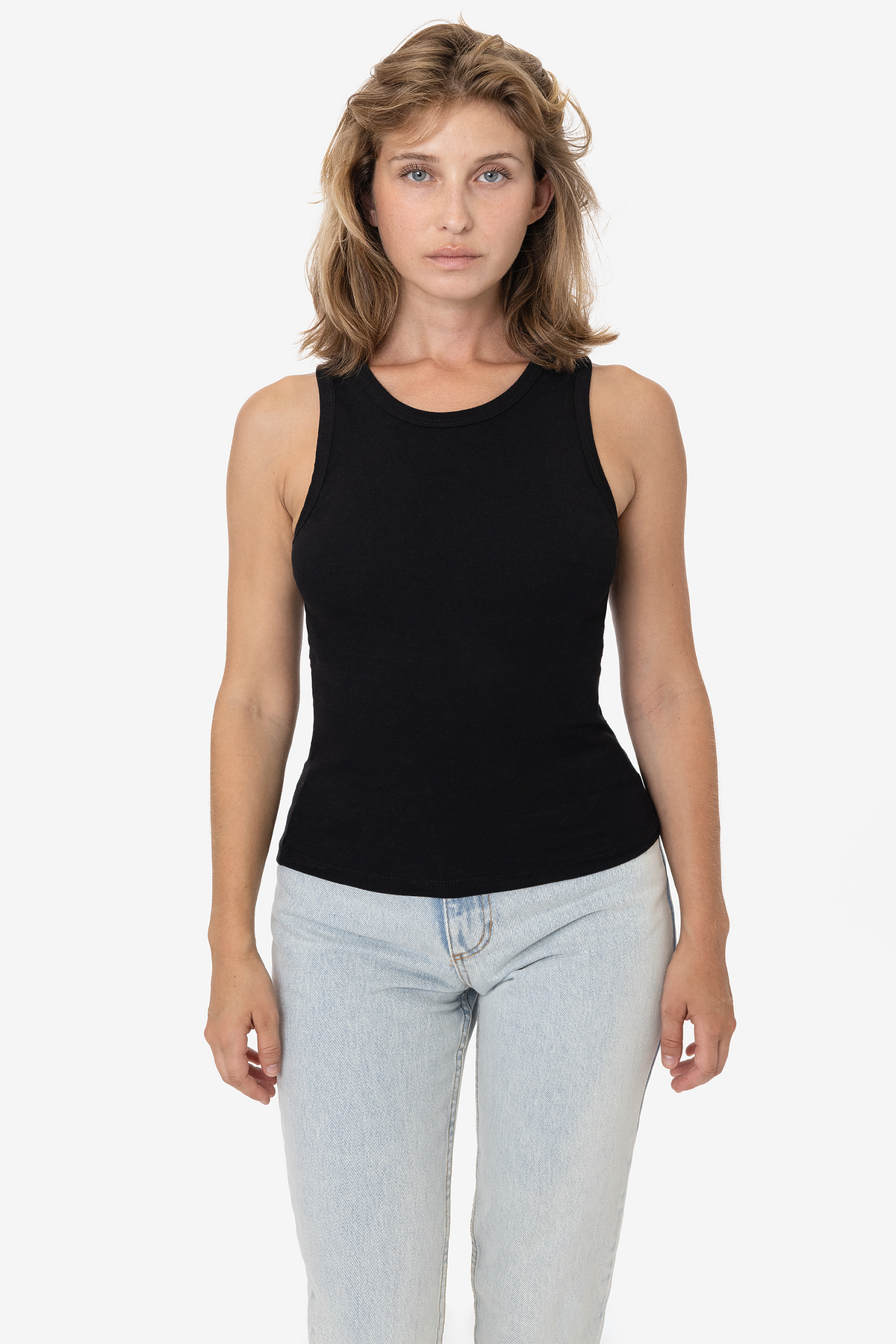 Los Angeles Apparel - Baby Rib Tank Top - 4338