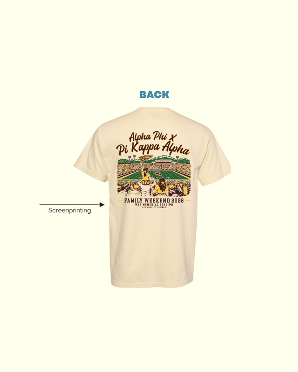H3G-2478  University of Wyoming -  Alpha Phi - T-SHIRT