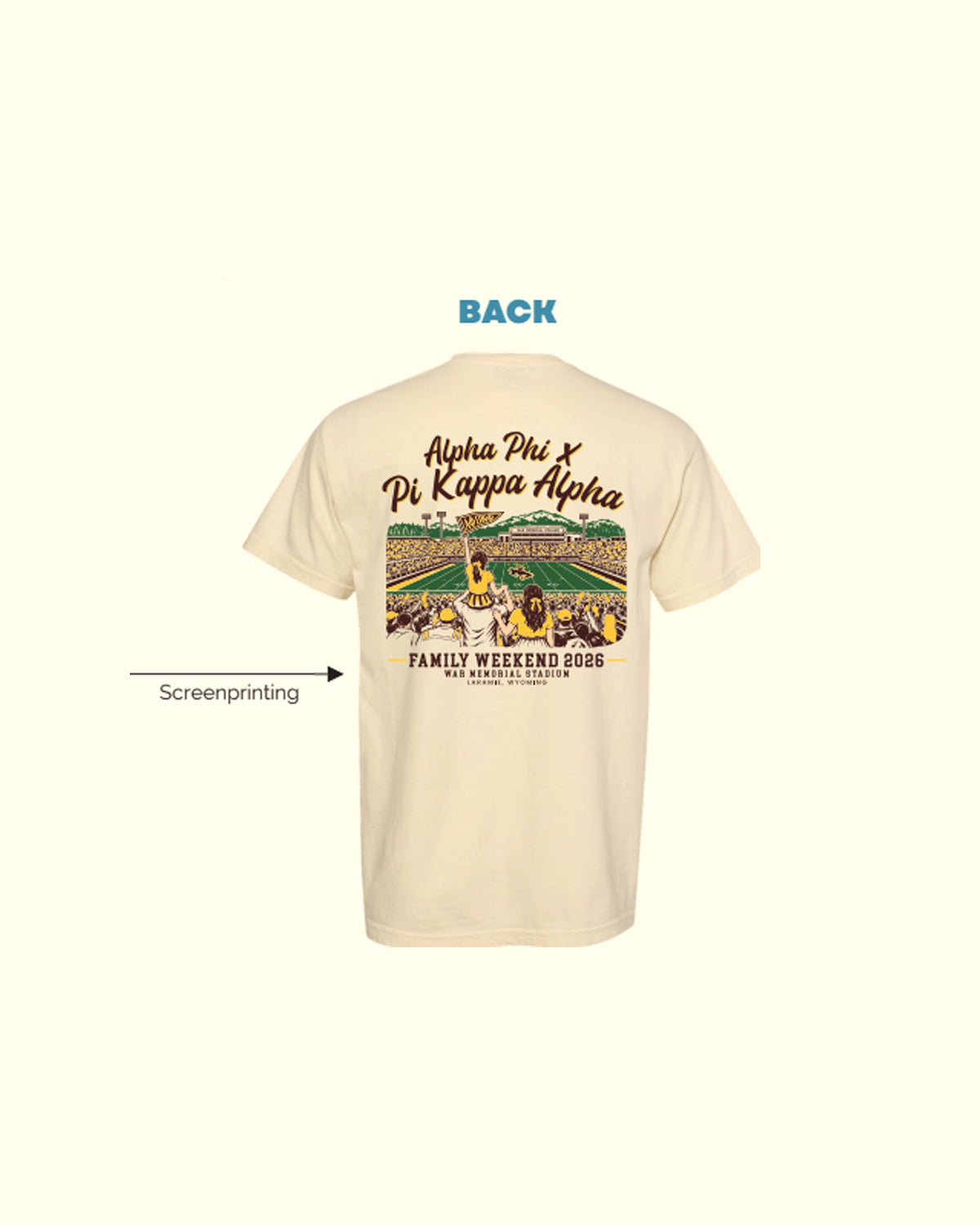 H3G-2478  University of Wyoming -  Alpha Phi - T-SHIRT