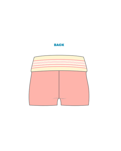 H3G-0836 - Chapman University - Alpha Gamma Delta - Foldover Shorts