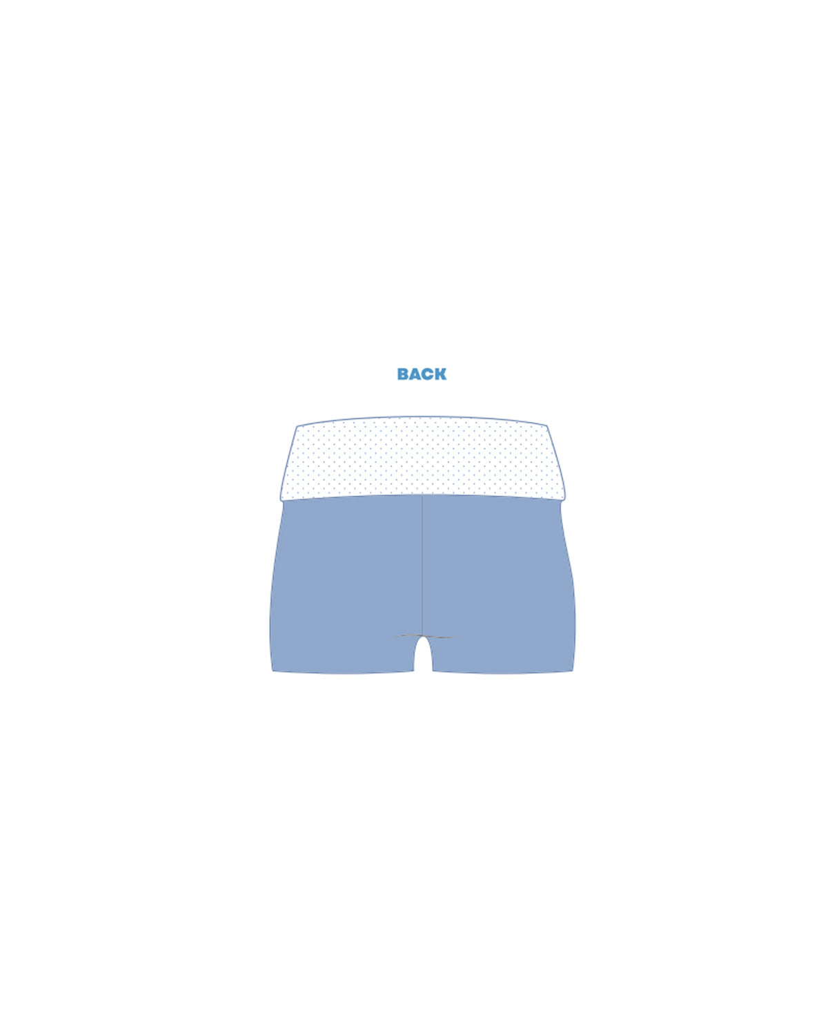 H3G-2819 University of Tennessee Knoxville  - Alpha Chi Omega - FOLD OVER SHORTS