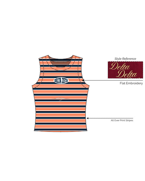 IN-0826 - University of Illinois - Delta Zeta - ROUND NECK TANK