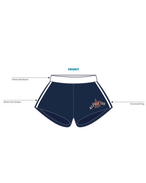 H3G-0973 - James Madison University - Alpha Sigma Alpha - Shorts
