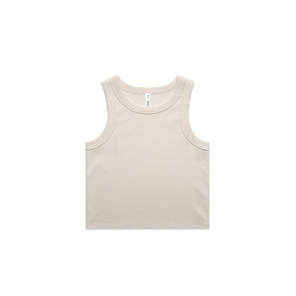 Wo's Organic Rib Crop Tank 4064G