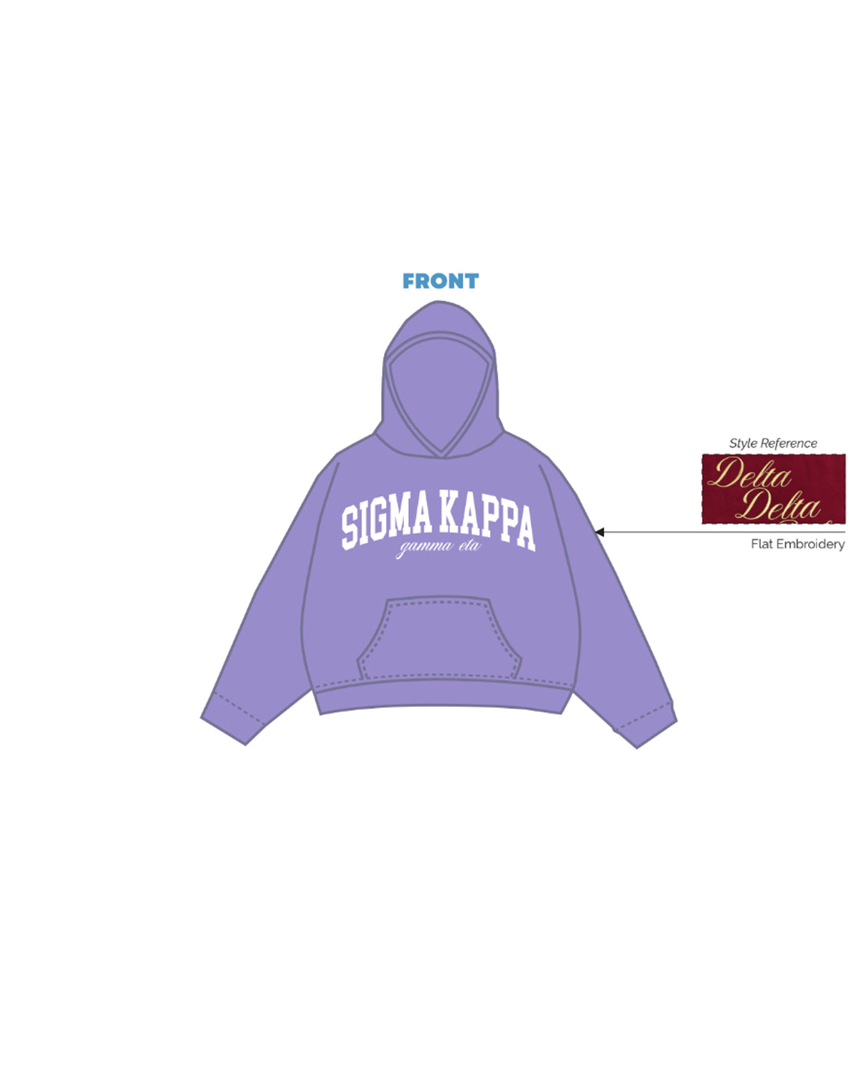 H3G-2807 Sigma Kappa - Ball State University - HOODIE