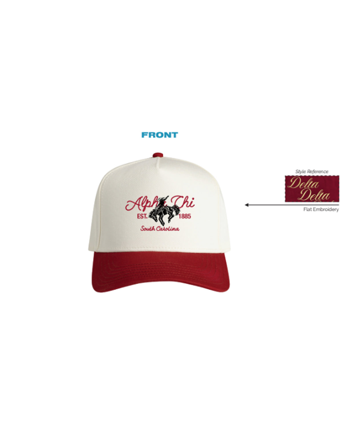 H3G-1689 - University of South Carolina - Alpha Chi Omega - Cap