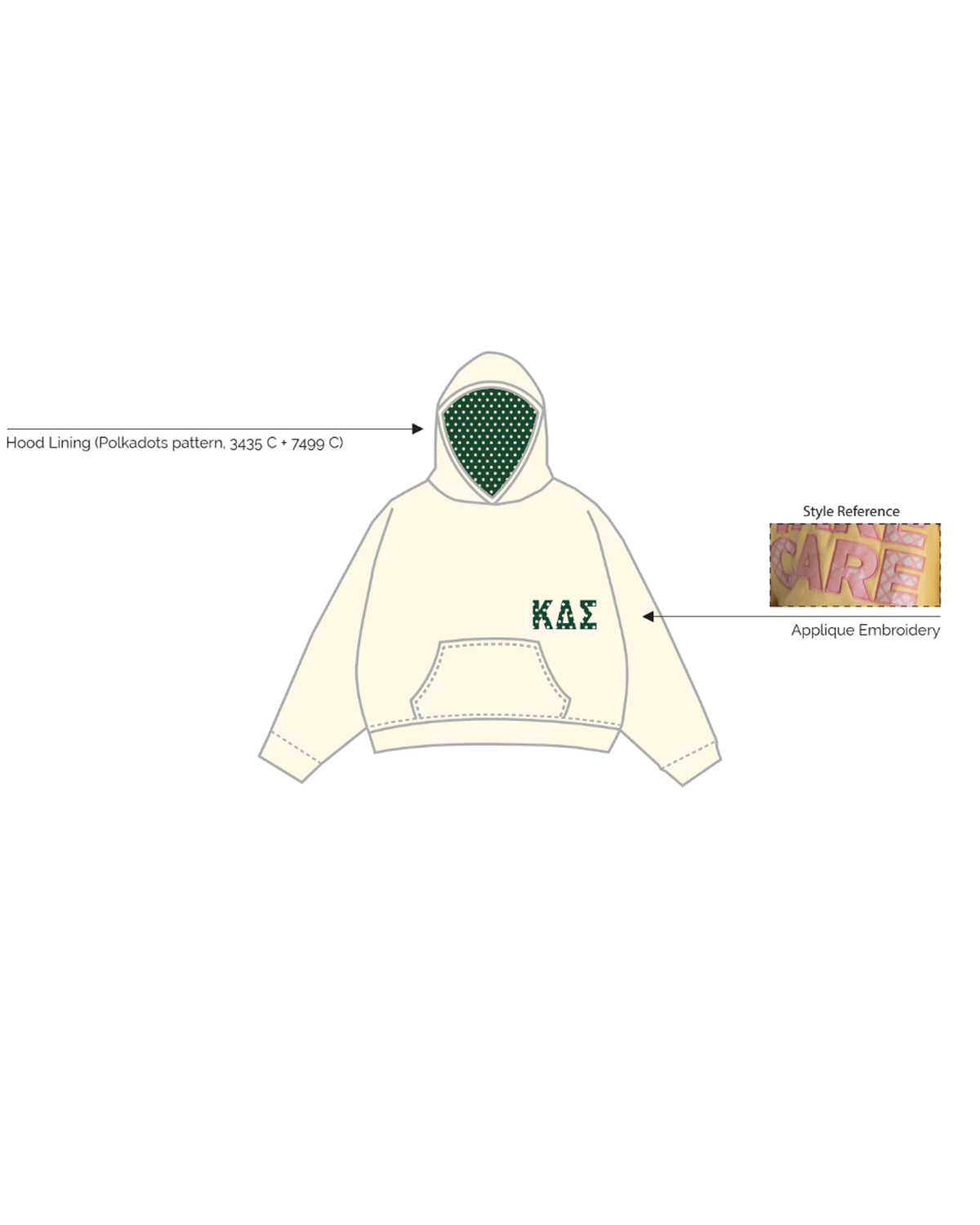 H3G-2638 St. Lawrence University - Kappa Delta Sigma Sorority - Hoodie