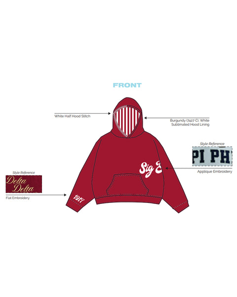 H3G-0946 - Boston University - Sigma Delta Tau - Hoodie