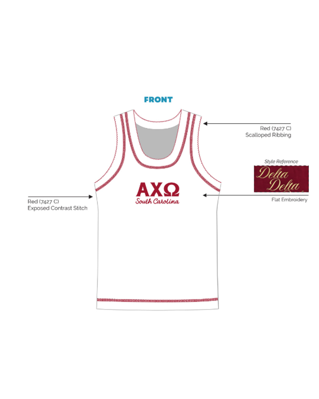 H3G-1689 - University of South Carolina - Alpha Chi Omega - TANK