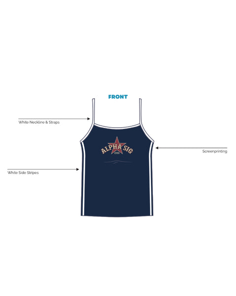 H3G-0973 - James Madison University - Alpha Sigma Alpha - STRAPPY TANK