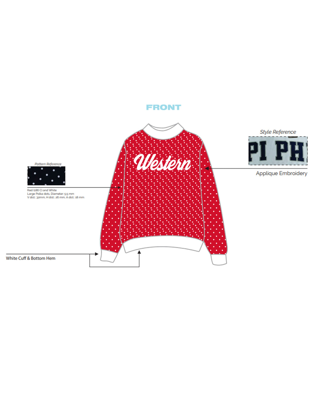 H3G-1902 -  Western Kentucky University - Alpha Gamma Delta - Mockneck