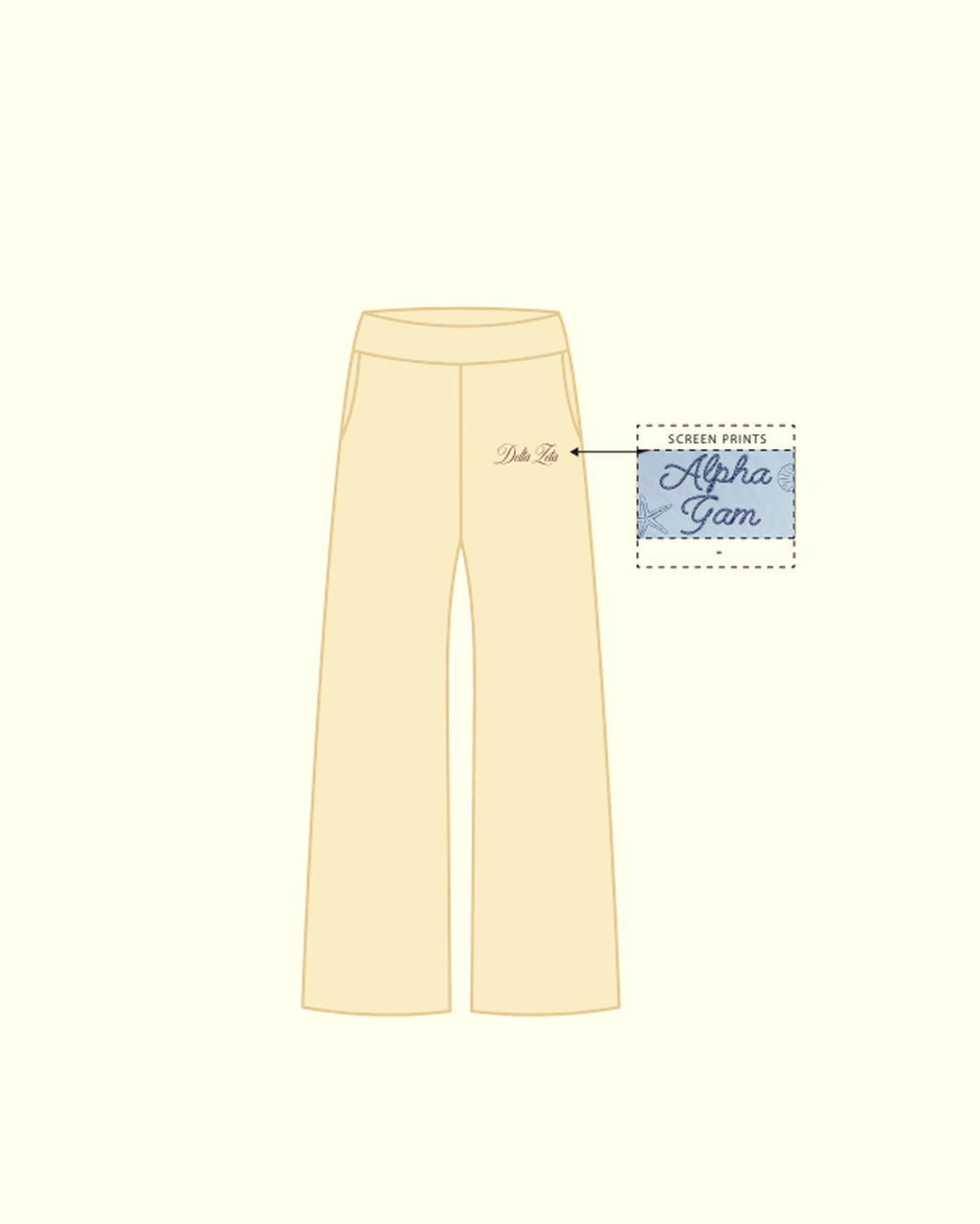 H3G-2485 - University of Connecticut - Delta Zeta - SWEATPANTS