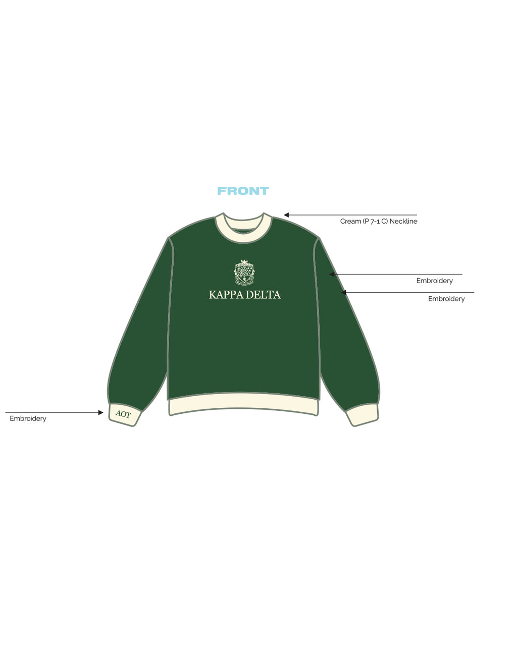 H3G-2517  - Washington University in St. Louis - Kappa Delta - CREWNECK