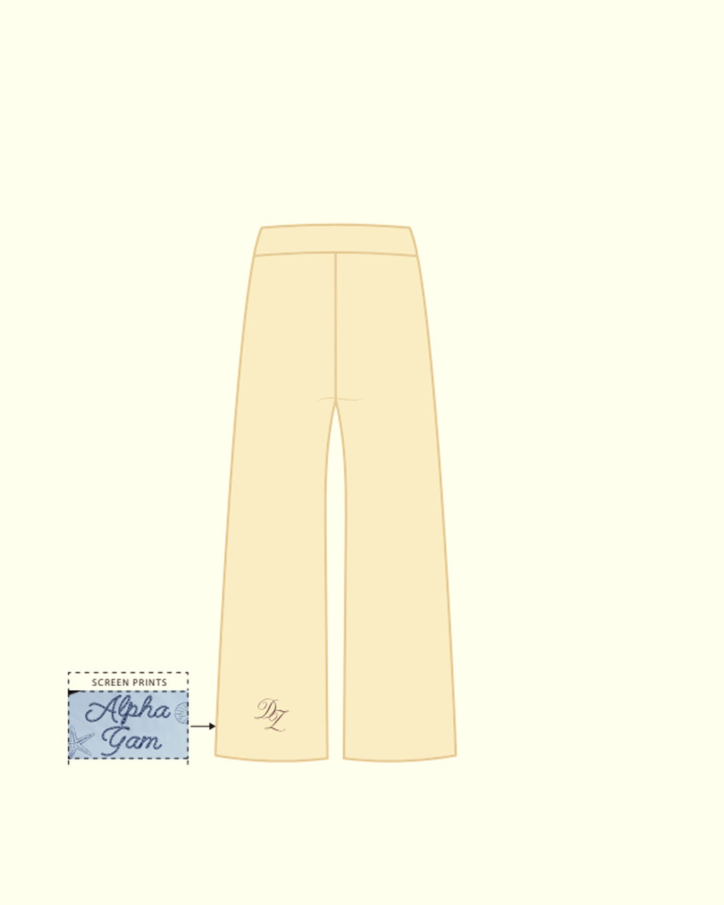 H3G-2485 - University of Connecticut - Delta Zeta - SWEATPANTS