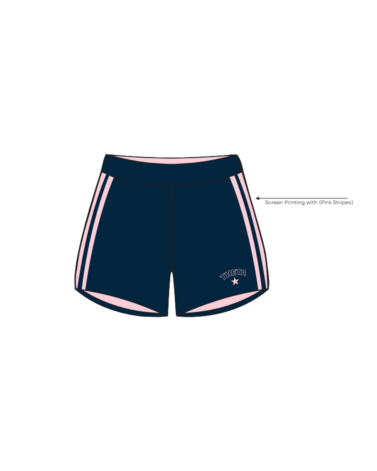 H3G-1443 - Sacred Heart University - Kappa Alpha Theta - Sweatshorts