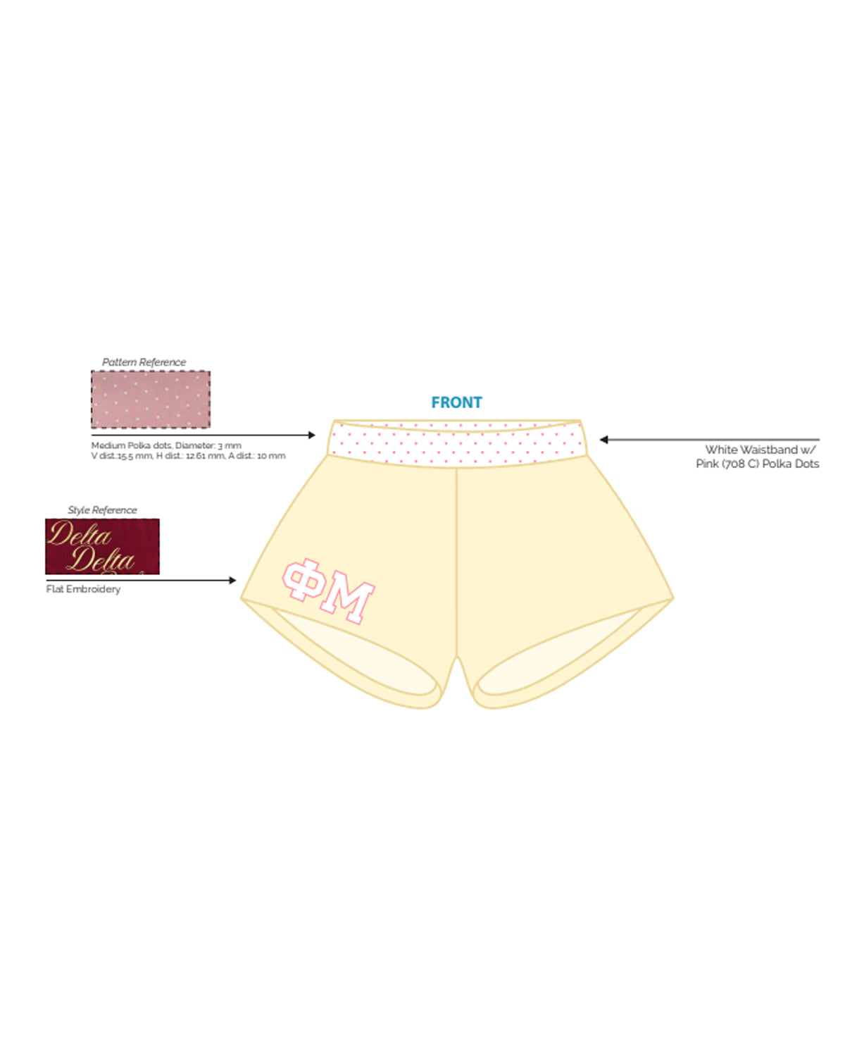 H3G-1217 - Rutgers University - Phi Mu - Shorts
