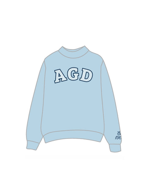 HG-0873 - Ball State University - Alpha Gamma Delta Mockneck