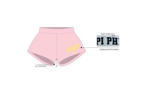 HG-1807-University of Central Oklahoma-Alpha Gamma Delta-Booty Shorts