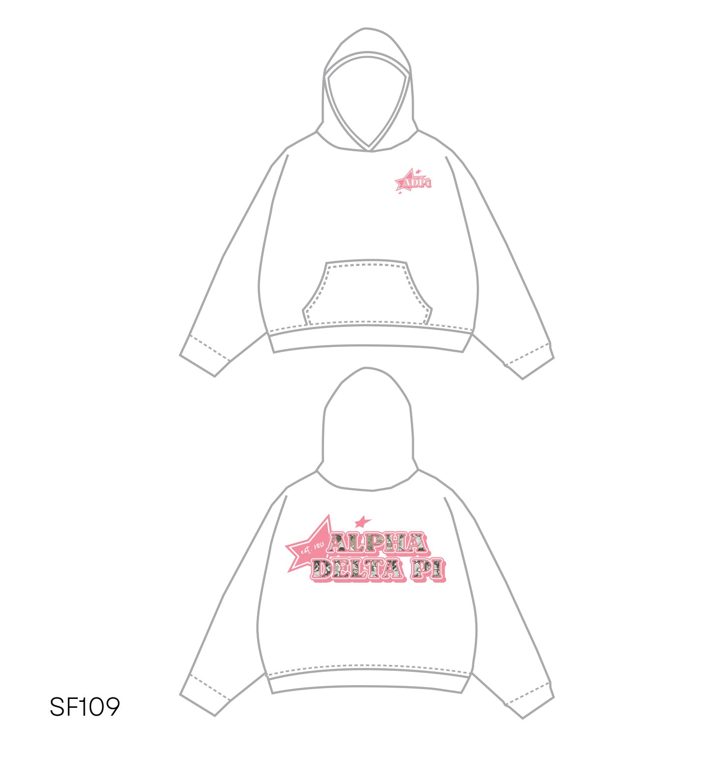 SF019 White Hoodie