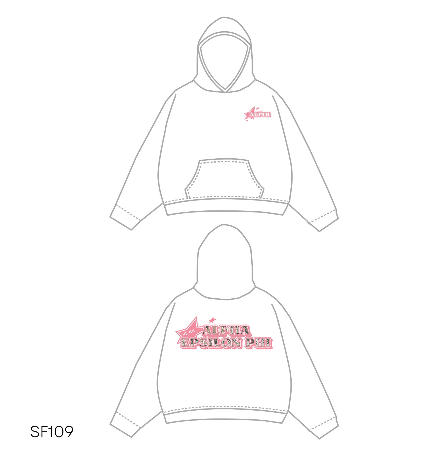SF019 White Hoodie