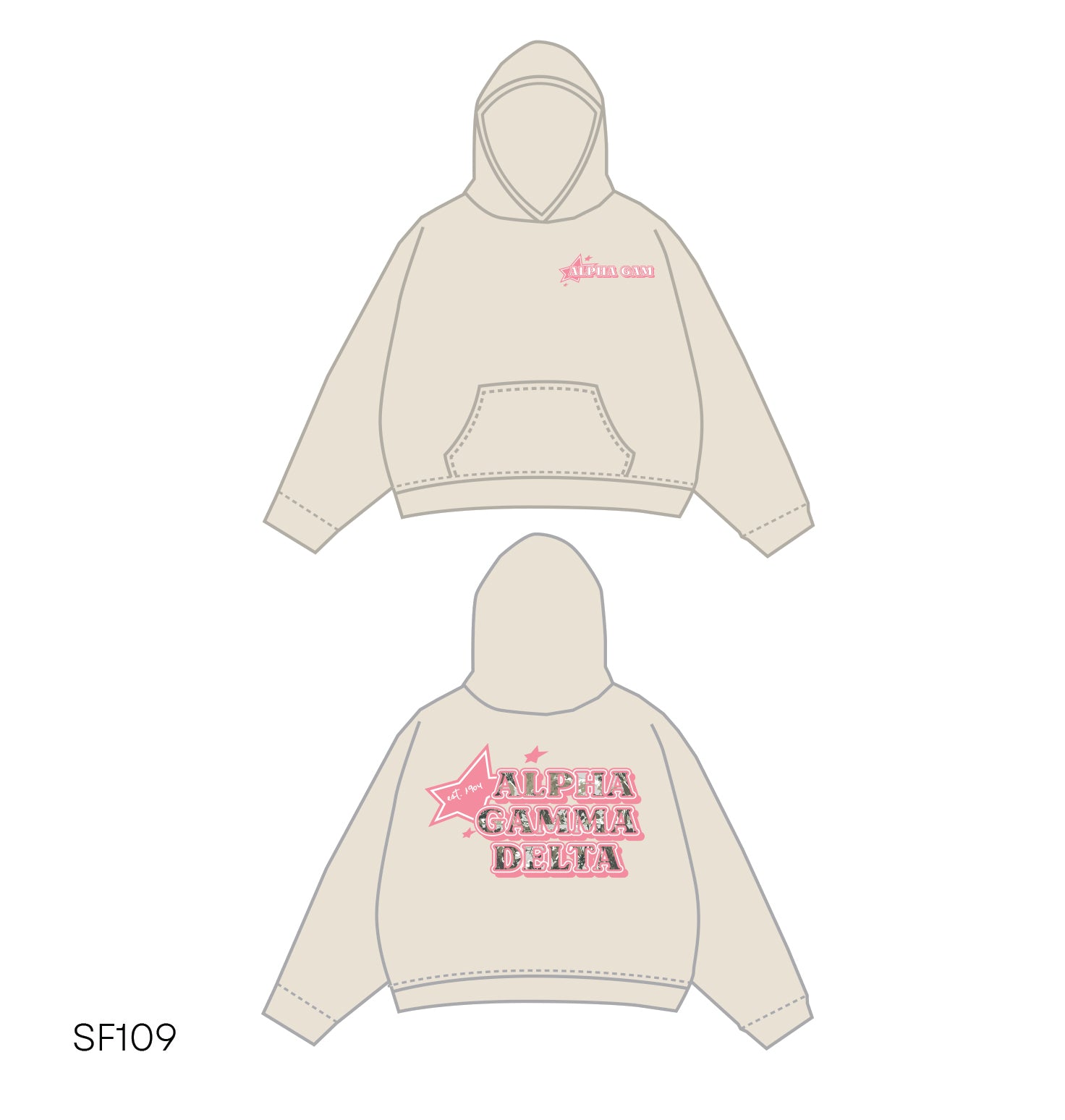 SF019 Tan Hoodie