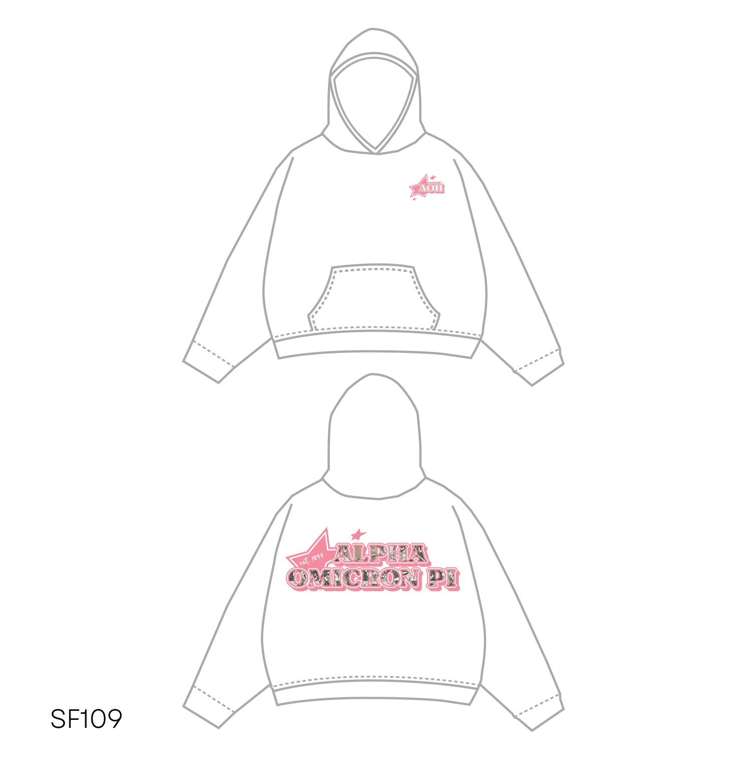 SF019 White Hoodie