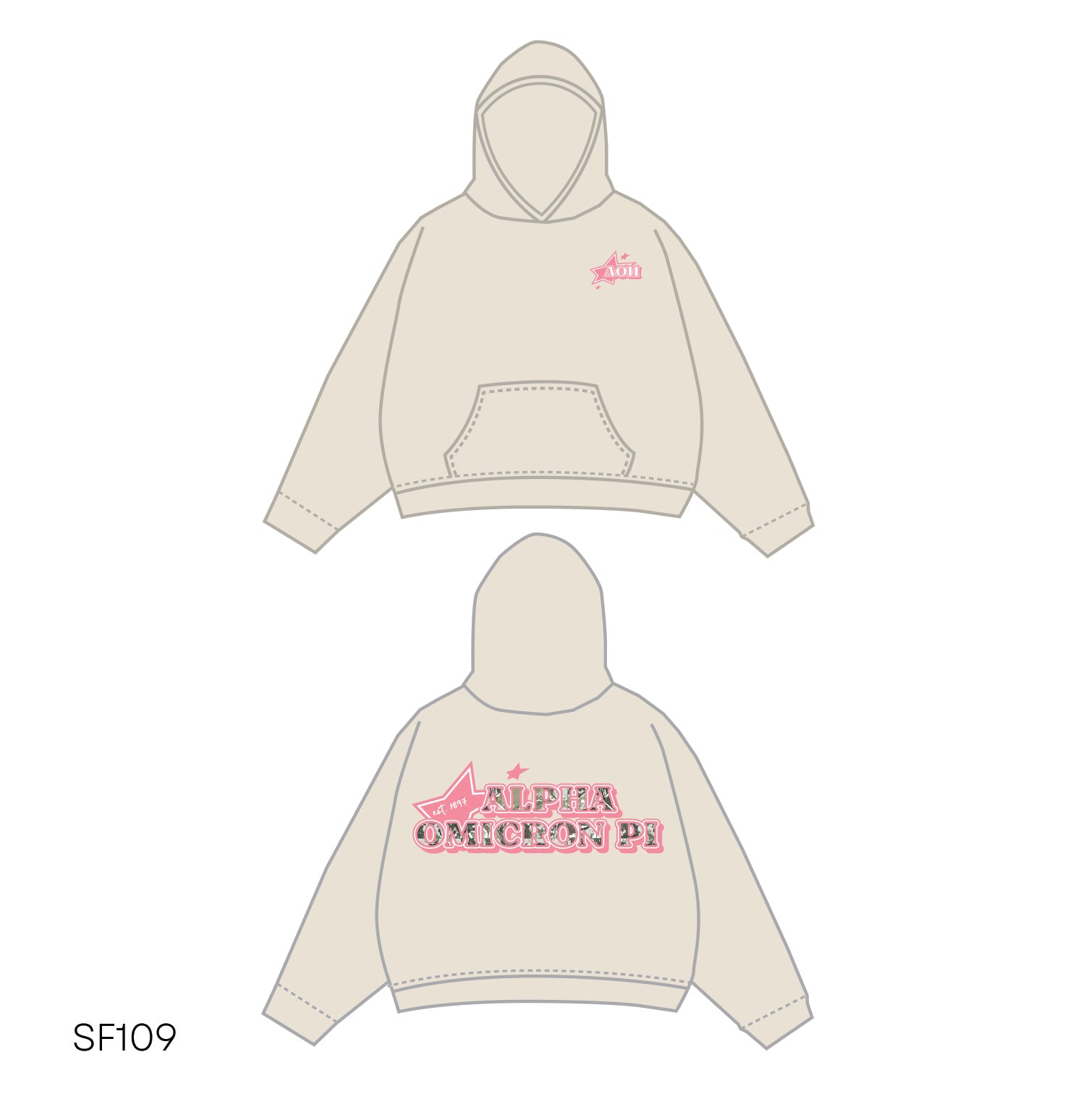 SF019 Tan Hoodie