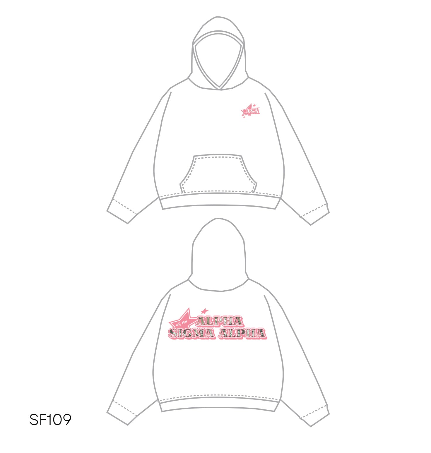 SF019 White Hoodie