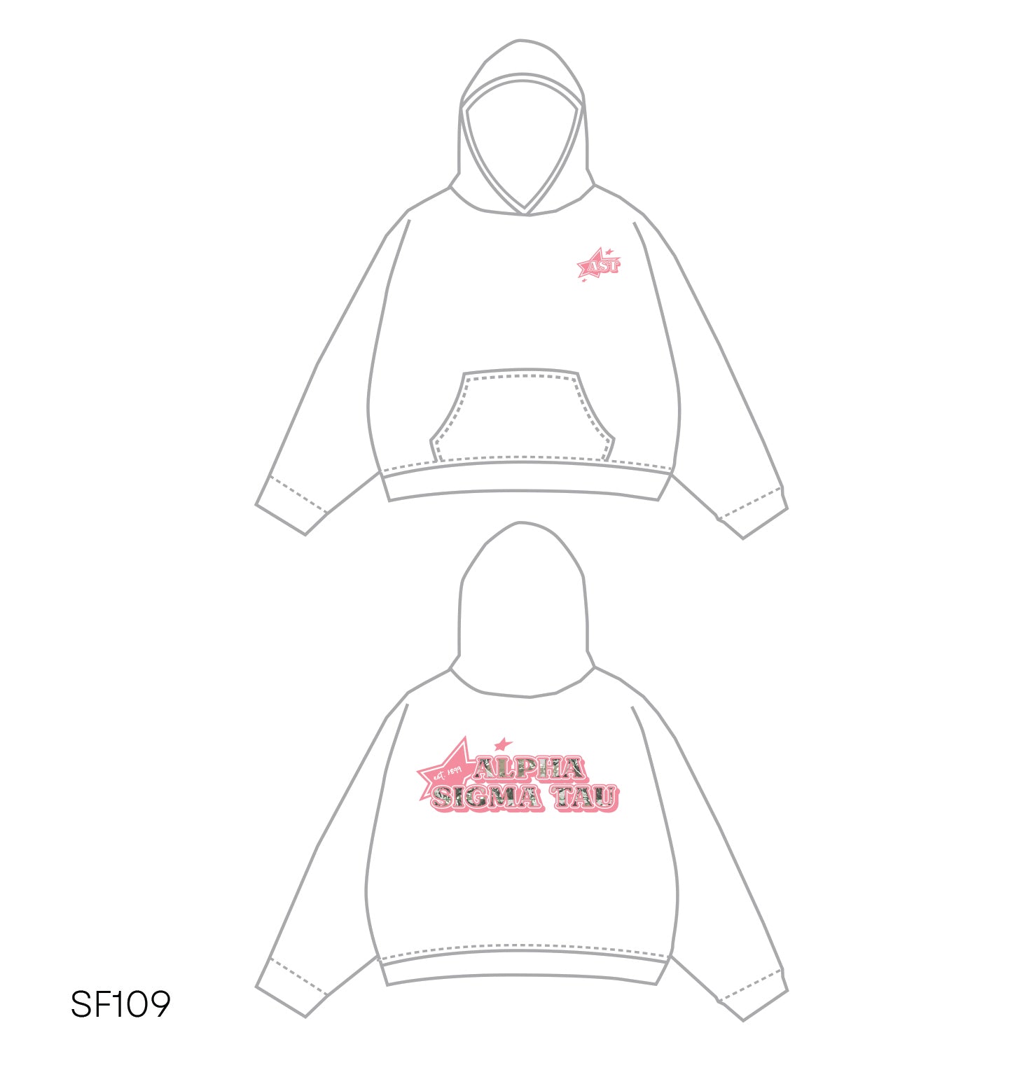 SF019 White Hoodie