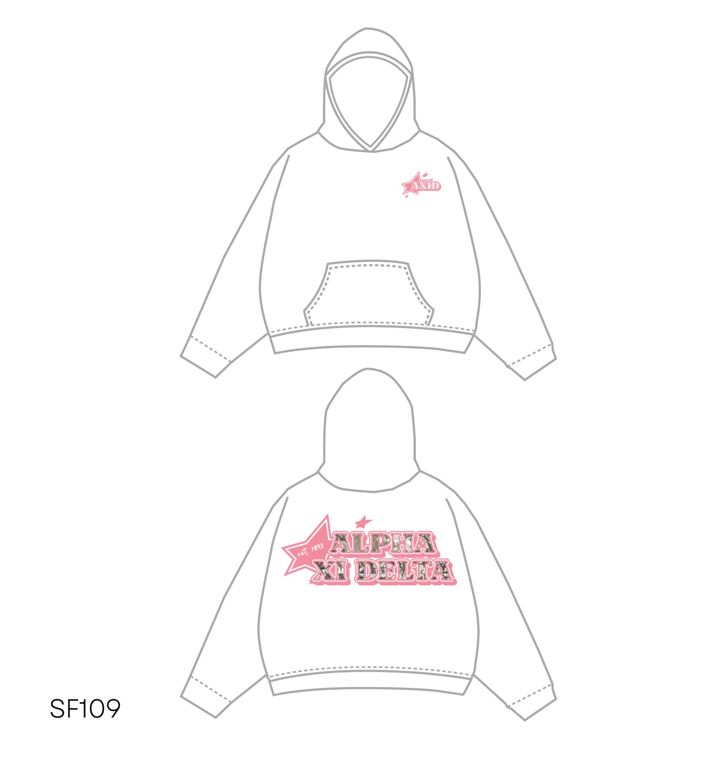 SF019 White Hoodie