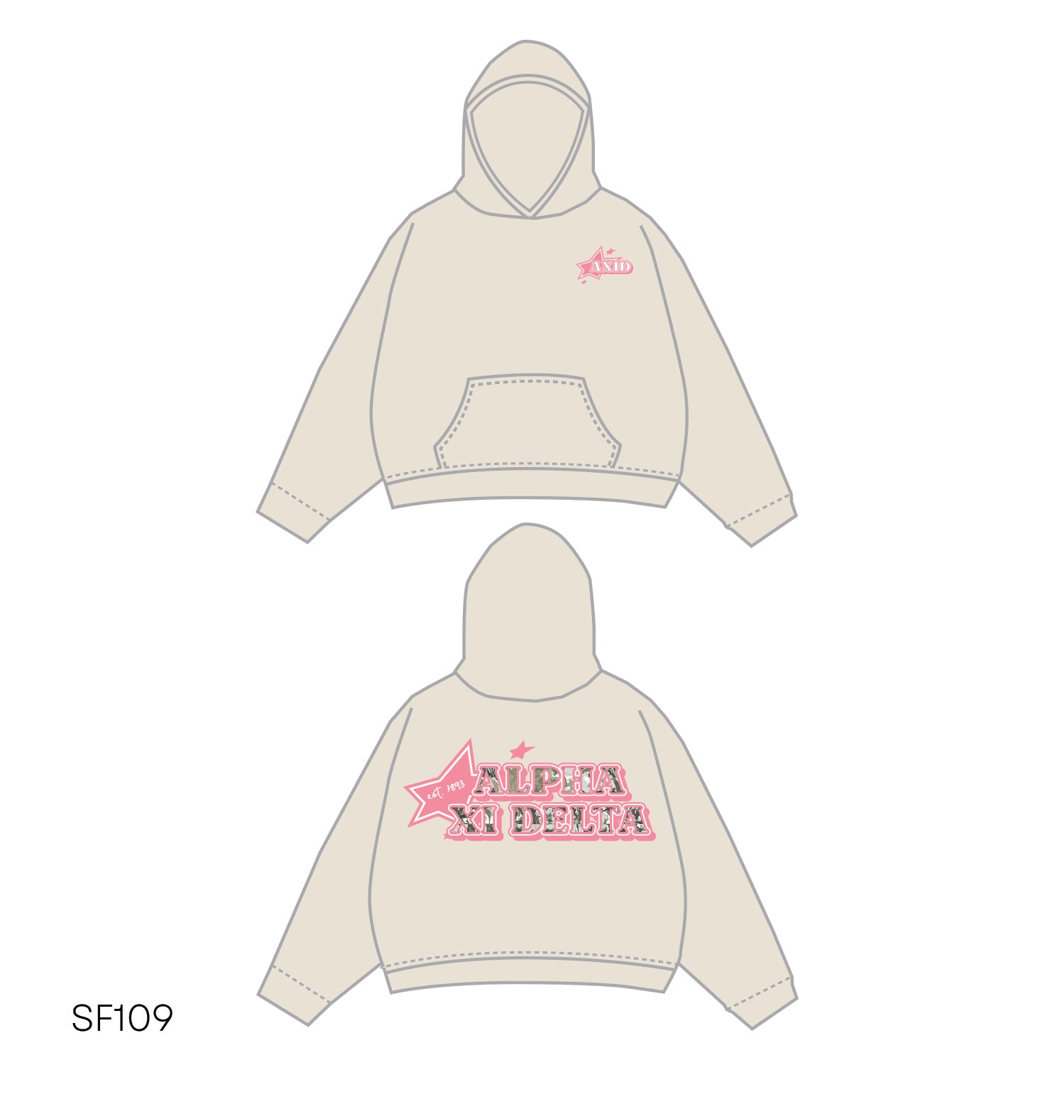 SF019 Tan Hoodie