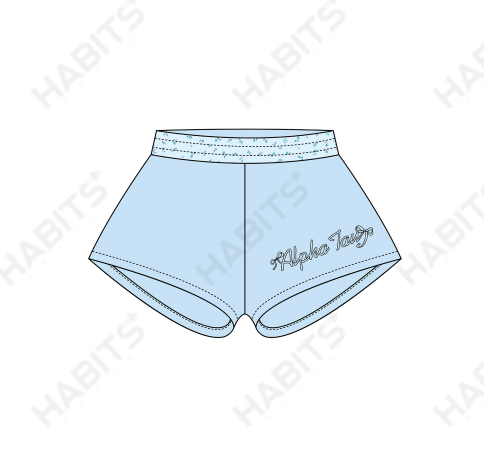 Alpha Sigma Tau Screen Printed Shorts
