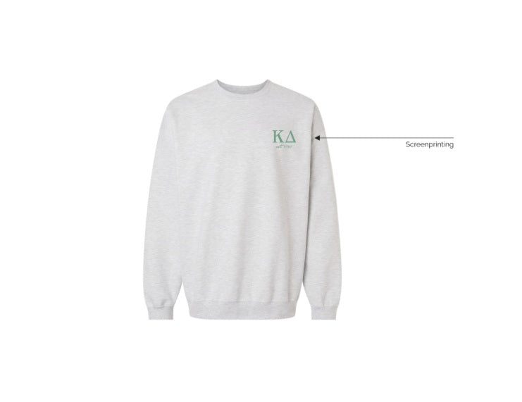 IN-0870-University of Missouri-Kappa Delta-Crewneck-Ash