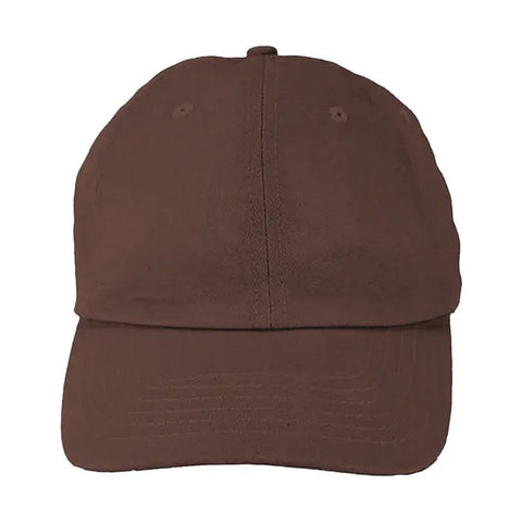 Big Accessories 6-Panel Brushed Twill Unstructured Cap